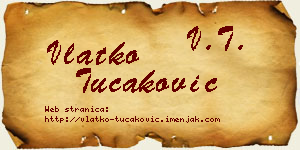 Vlatko Tucaković vizit kartica